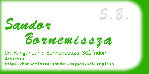 sandor bornemissza business card